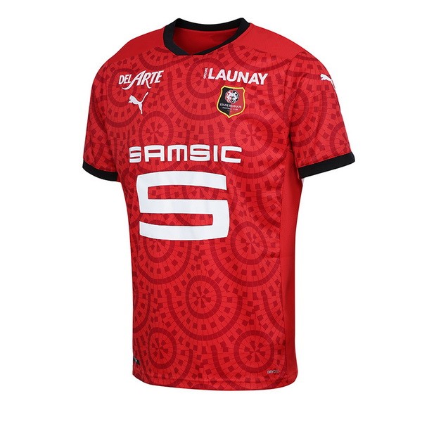 Camiseta Stade Rennais Replica Primera Ropa 2020/21 Negro Rojo